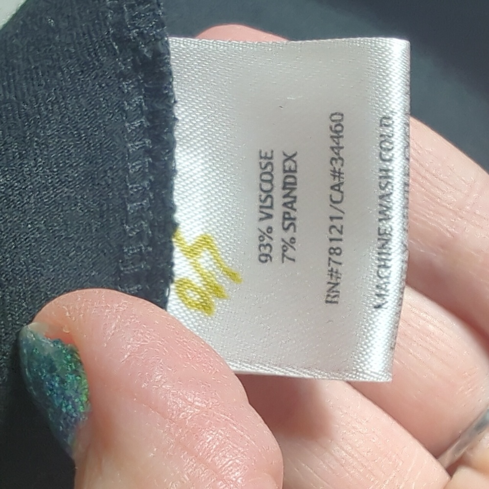 Eileen Fisher Black V-Neck Long-Sleeve Tunic - Picture 8 of 9